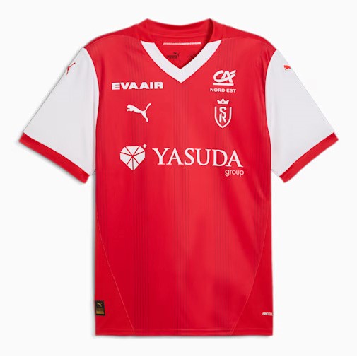 Tailandia Camiseta Stade Reims Replica Primera Ropa 2024/25